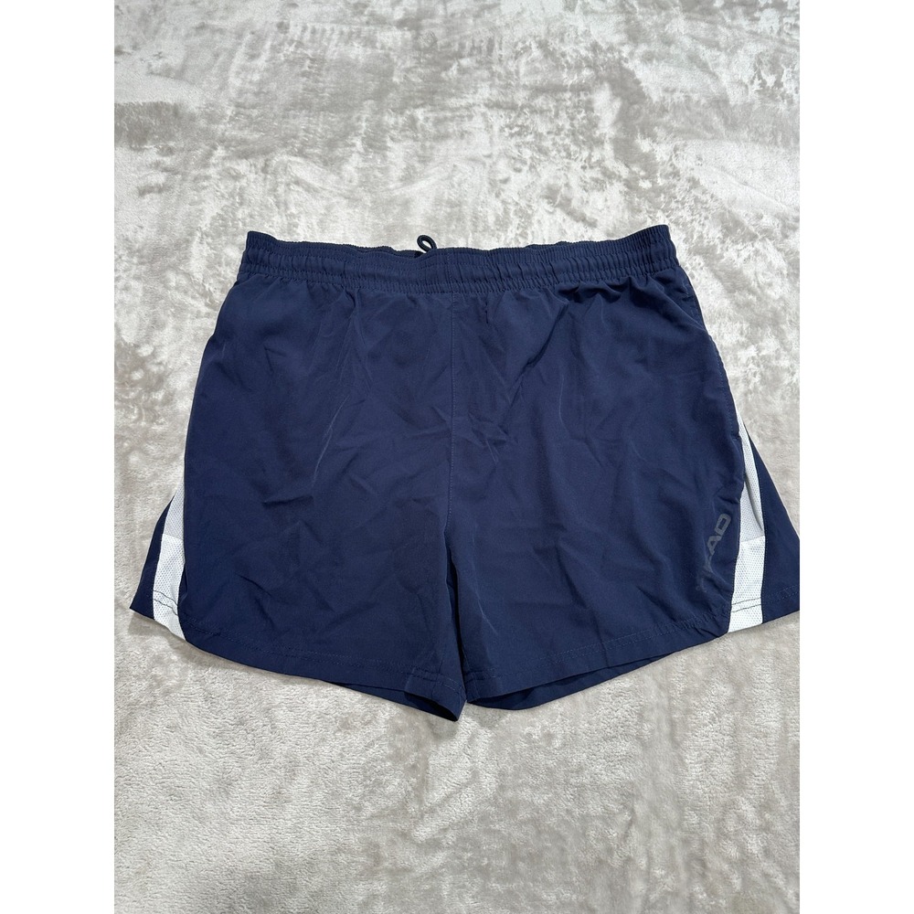 Head Shorts Mens Size Large Navy Blue Pockets Drawstring Tennis Running EUC